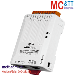 Bộ chuyển đổi Modbus Gateway 3 cổng RS-232 sang Ethernet ICP DAS tGW-732i CR