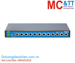 Switch công nghiệp quản lý EN50155 8 cổng PoE Ethernet M12 + 4 cổng Gigabit Ethernet M12 3Onedata TNS5500-4GT-8POE
