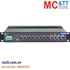 Switch công nghiệp Layer 3 EN50155 quản lý 8 cổng M12 + 4 cổng Gigabit Bypass M12 3onedata TNS5800-8T4GT-2P110