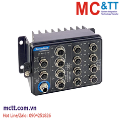 Switch công nghiệp Layer 3 EN50155 quản lý 8 cổng Gigabit PoE M12 + 4 cổng Gigabit Bypass M12 3onedata TNS5800D-8GP4GT-P110