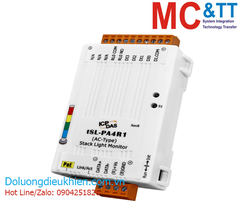 Module giám sát và điều khiển đèn tháp cảnh báo Modbus RTU/TCP + MQTT + 4 kênh DI + 1 kênh đầu ra Relay ICP DAS tSL-PA4R1 CR