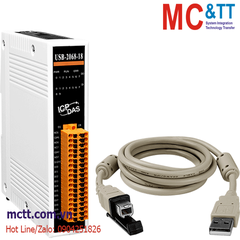Module USB 10 kênh DI + 8 kênh Power Relay ICP DAS USB-2068-18 CR