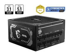 Nguồn máy tính MSI MAG A1250GL PCIE5 - 80 Plus Gold - Full Modular (1250W)