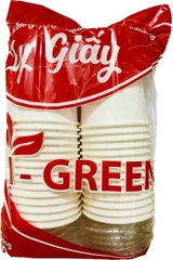 LY GIẤY TRẮNG 12OZ CÓ NẮP (LỐC 30)