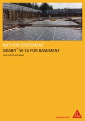 Chống thấm tầng hầm sử dụng sản phẩm màng SIKABIT W-15