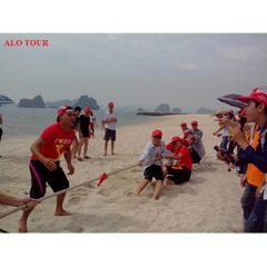 Tour Hải Phòng - Biển Vân Đồn - Bãi Dài, chơi team building 400 người, hè 2013