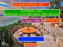 Alo Tour du lịch Hải Phòng Bali 4N3Đ giá rẻ, Alo 0934247166