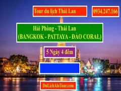 Alo Tour du lịch Hải Phòng Thái Lan 5N4Đ giá rẻ, Alo 0934247166