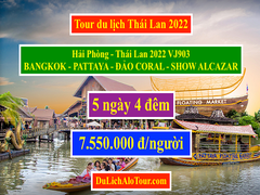 Alo Tour du lịch Hải Phòng Thái Lan 5N4Đ giá rẻ VJ903, Alo 0934247166