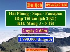 Tour du lịch Hải Phòng Sapa 2 ngày 2 đêm Tết âm lịch 2021, 0934247166