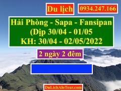 Tour du lịch Hải Phòng Sapa 2 ngày 2 đêm Dịp 30/04 2022, 0934247166