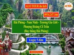Tour du lịch Hải Phòng Phượng Hoàng Cổ Trấn bay thẳng HP, 0934247166