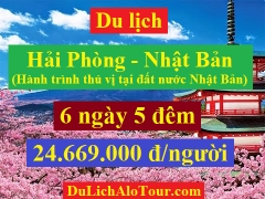 Tour du lịch Hải Phòng Nhật Bản, tour Nhật Bản tháng 8 siêu khuyến mại