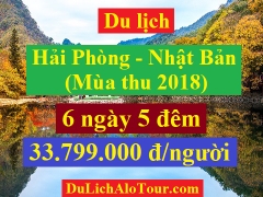 Tour du lịch Hải Phòng Nhật Bản, tour Hải Phòng Nhật Bản mùa thu 2018