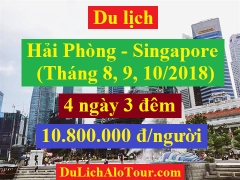 Tour du lịch Hải Phòng Singapore, tua Hải Phòng Singapore mùa thu 2018