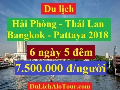 Tour du lịch Hải Phòng Thái Lan, du lịch Thái Lan 6 ngày 5 đêm giá rẻ