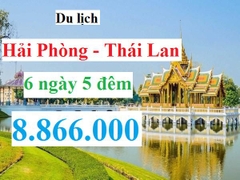 TOUR HẢI PHÒNG – THÁI LAN: BANG KOK - PATTAYA - AYUTHAYA