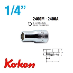 Đầu khẩu 1/4 inch Koken 2400M