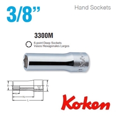 Đầu khẩu 3/8 inch Koken 3300M