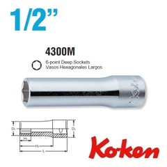 Đầu khẩu 1/2 inch Koken 4300M