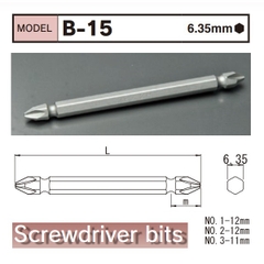 Đầu bits tô vít 4 cạnh B-15