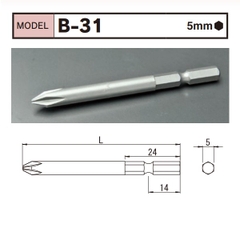 Đầu bits tô vít 4 cạnh B-31