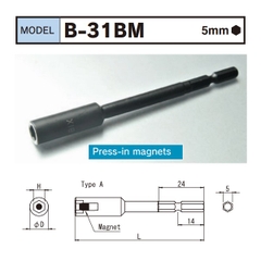 Đầu bits khẩu từ tính B-31BM