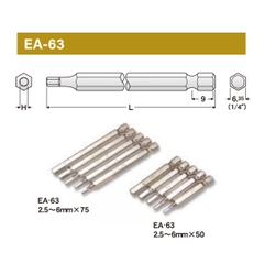 Đầu bit lục giác Eight EA-63