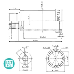 Khẩu mở ốc khóa cổ Honda SP-LNS-1/2