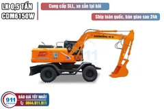 Máy xúc đào bánh lốp Lonking gầu 0,5 m3 Model: CDM6150W