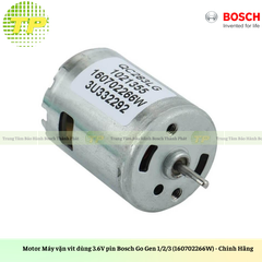 Motor Máy vặn vít dùng 3.6V pin Bosch Go Gen 1/2/3 (160702266W) - Chính Hãng Motor Máy vặn vít dùng 3.6V pin Bosch Go Gen 1/2/3 (160702266W) - Chính Hãng