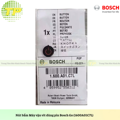 Nút bấm Máy vặn vít dùng pin Bosch Go (1600A01C7L) Nút bấm Máy vặn vít dùng pin Bosch Go (1600A01C7L)