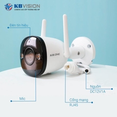CAMERA KBONE 2MP FULL COLOR KN-B21F-D