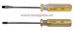 Tua vít (tô vít, tuốc nơ vít) (+)(-) FiveSheep FS-8027(5-75) 5∅x75mm, FS-8027(5-100) 5∅x100mm, FS-8027(5-125) 5∅x125mm, FS-8027(5-150) 5∅x150mm…