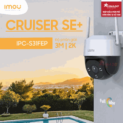 IMOU Cruiser SE+ (3M) - IPC-S31FEP - Camera Imou Ngoài Trời, Xoay 360, Có Màu Đêm, Đàm thoại 2 chiều