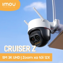 Camera Ngoài Trời Cruiser Z iMOU 3K 5MP (IPC-S7DP-5M0WEZ) Ống kính kép, Zoom xa tới 12X