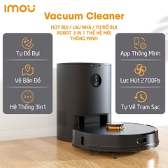 Robot Hút Bụi Thông Minh Imou Vacuum Cleaner RV-L11-A - Lực hut 2700PA, Tự động đi đổ rác.