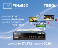 VINABOX T220S – ĐẦU KTS DVB T2 – THẾ HỆ MỚI 2020 – XEM TRUYỀN HÌNH MIỄN PHÍ TỚI 78 KÊNH.