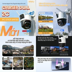 Imou Cruiser Dual 2C 6MP - IPC-S7XCP-6M1TED - Camera ngoài trời siêu nhạy sáng, Hỗ trợ 4G