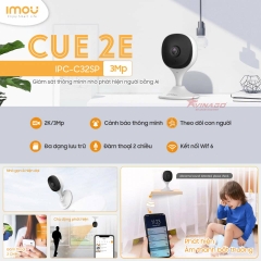 Imou Cue 2E - IPC-C32SP - Camera trong nhà siêu nhỏ gọn, góc nhìn cực rộng.