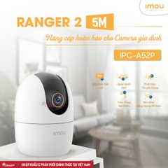 IMOU RANGER 2 5MP - A52 - CAMERA TRONG NHÀ CHUẨN 3K, QUAY QUÉT TOÀN CẢNH, ĐÀM THOẠI 2 CHIỀU