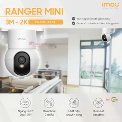 Camera IMOU Ranger Mini 3MP - Camera trong nhà tích hợp chân đế gắn tường, quan sát ban đêm thông minh - IPC-K2MP-3H1WE