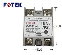 Relay Solid  FOTEK SSR SSR 40DA H Chính hãng Relay Solid  FOTEK SSR SSR 40DA H Chính hãng