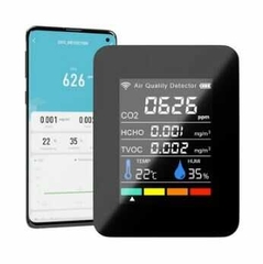 Máy dò CO2 di động đa chức năng PG-L28A-CO2, wifi đen năm trong một