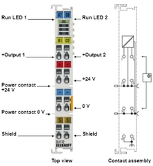 EL4112 2-channel analog output terminal 0-20 mA 16 bit