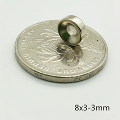 Nam Châm D8x3+3MM NC004 Nam Châm D8x3+3MM NC004