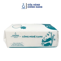 Khăn lau mặt dùng 1 lần spa (80 khăn) dạng rút LIKADO kích thước (20x20cm)(1 túi)