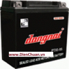 Ắc quy xe máy khô Đồng Nai 12V 5Ah PTX5H