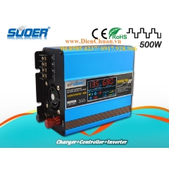 Bộ kích điện sạc pin năng lượng mặt trời 500VA-12V Suoer SUS-500A