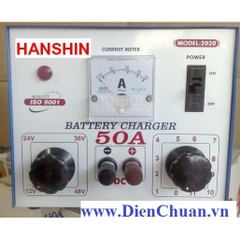 Sạc (nạp) ắc quy Hanshin 50A 12V-24V-36V-48V dây nhôm